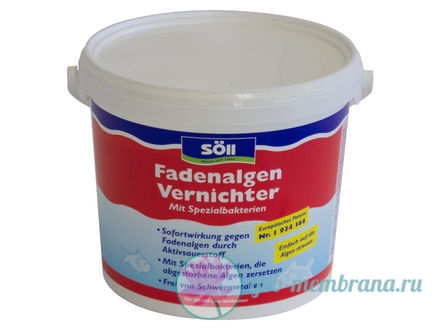 Фото Препарат для пруда Soll Fadenalgen Vernichter 5 кг средство против нитевидных водорослей