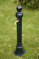 Садовая водопроводная колонка зеленая 23*20*85 см